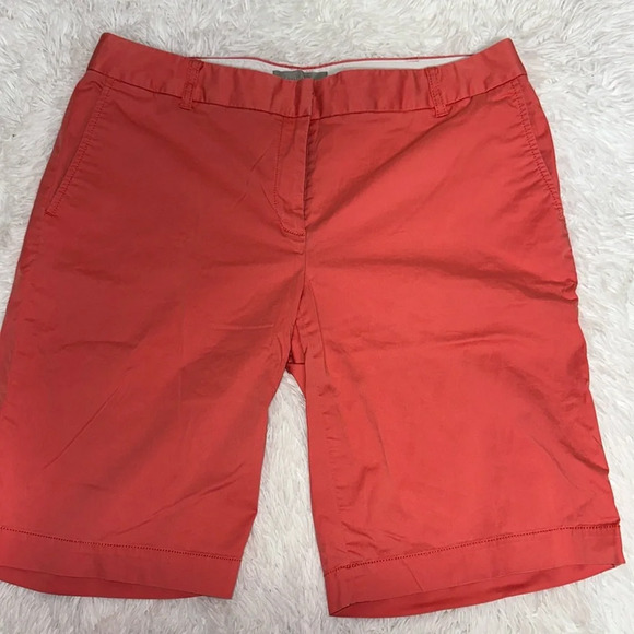 Liz Claiborne Sloane Bermuda Shorts Melon Color Sz16 - Picture 1 of 8